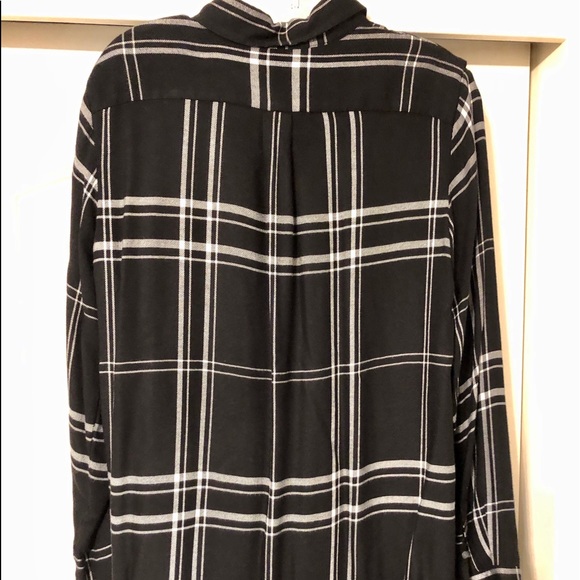 black and white plaid shirt - Picture 2 of 2